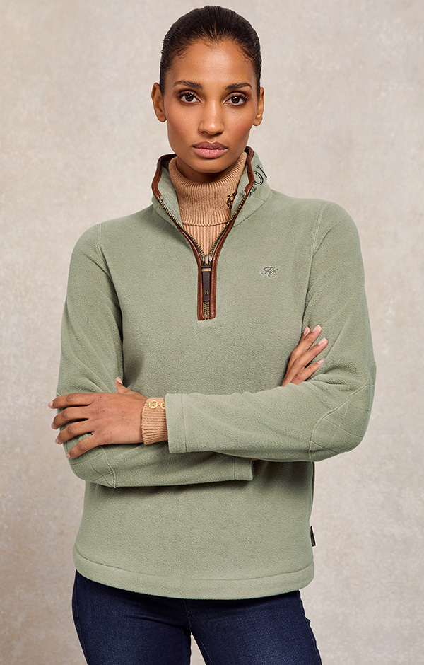 Country Fleece Quarter Zip (Sage)