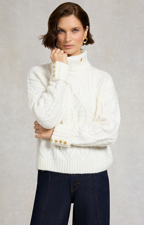Noveli Roll Neck Knit (Natural)
