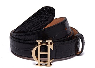 HC Classic Slim Belt (Black Croc)
