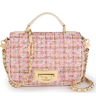 Boucle Crossbody Bag (Pink Sparkle)