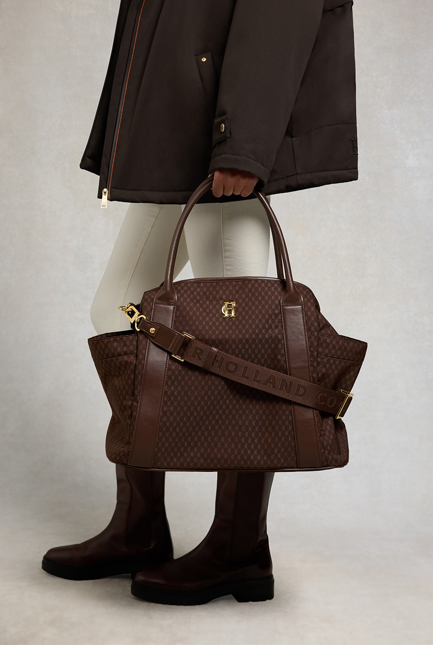 Cheltenham Tote Bag (Chocolate Monogram)
