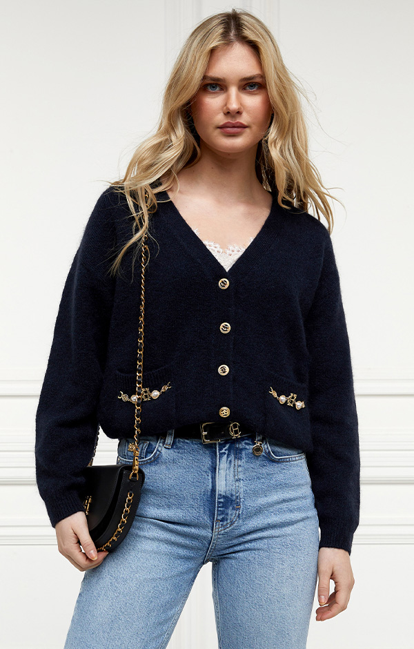 Mila Cardigan (Ink Navy)
