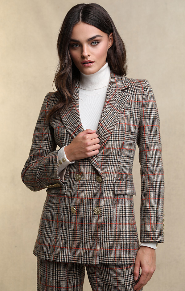 Double Breasted Blazer (Orange Windsor)
