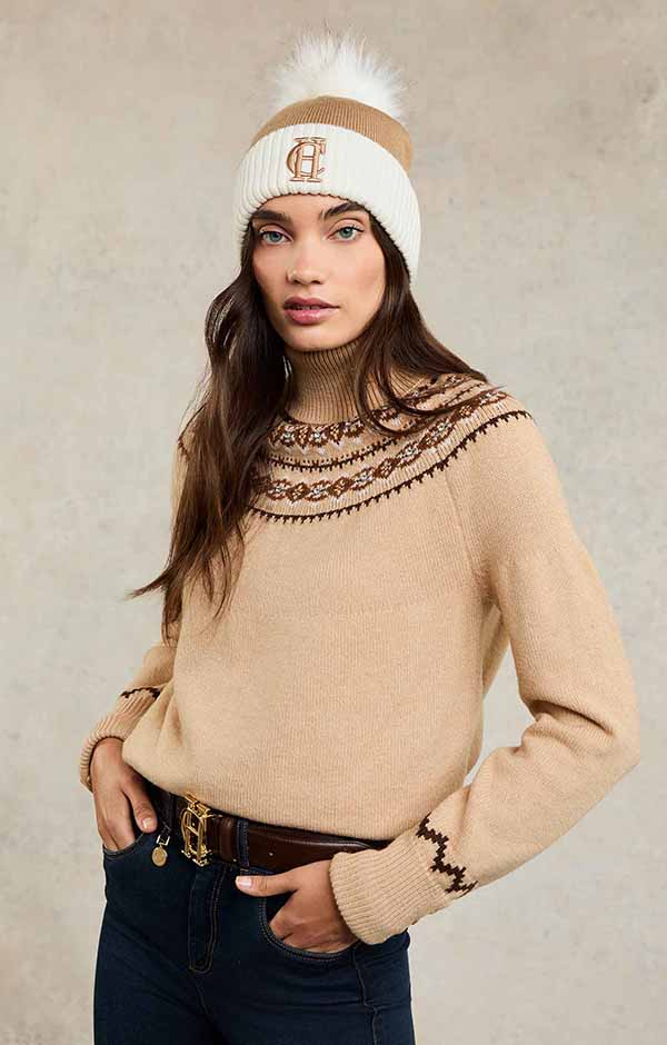 Chelsea Merino Bobble Hat (Camel)