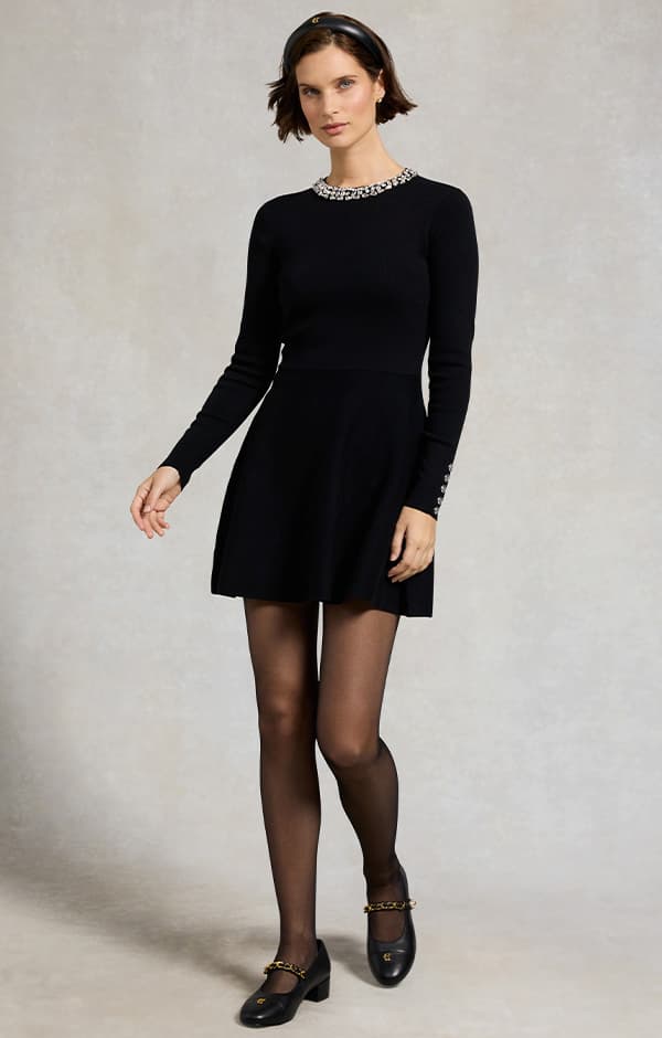 Isabelle Mini Dress (Black)
