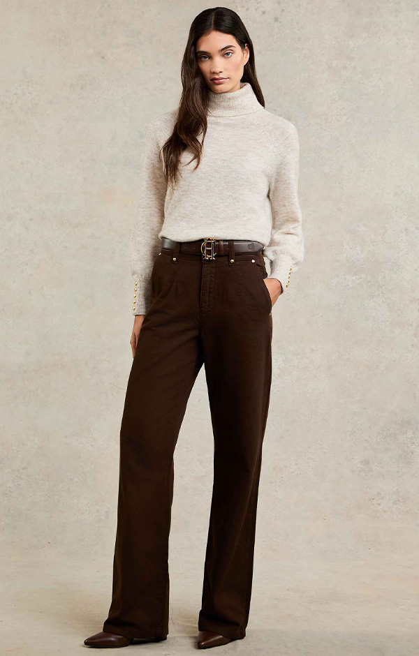 Maisie Roll Neck Knit (Barley)