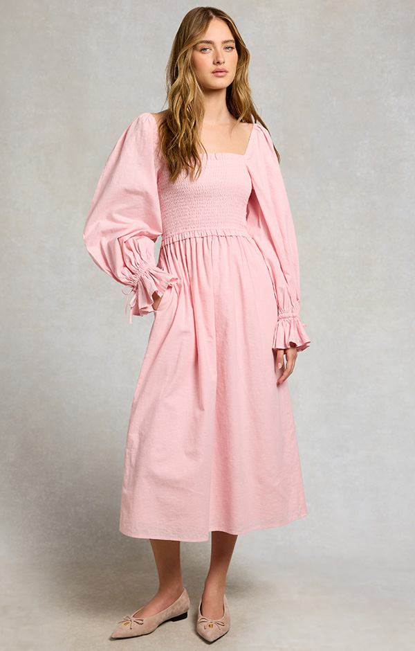 Smock Dress (Pale Pink)