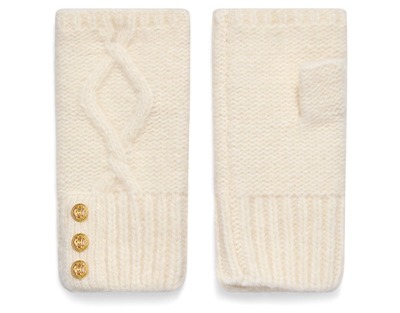 Sloane Fingerless Gloves (Cream)