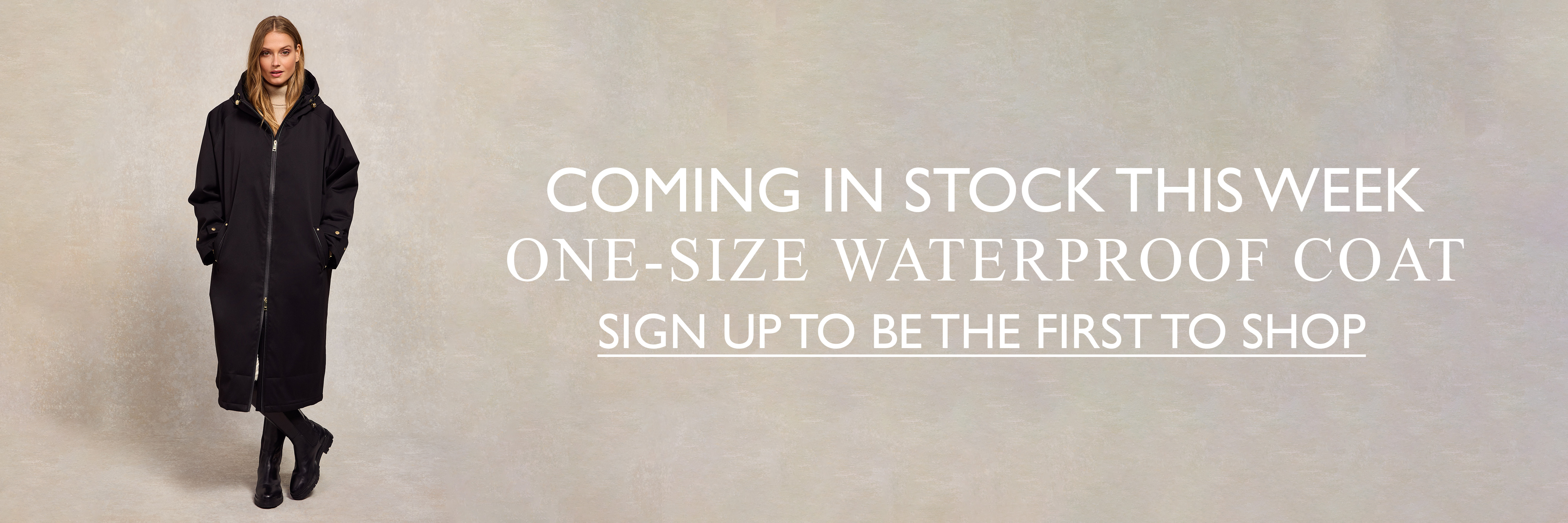 Back In Stock: One-Size Waterproof Coat