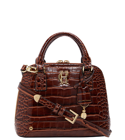 Grovesnor Tote Bag (Dark Tan Croc)