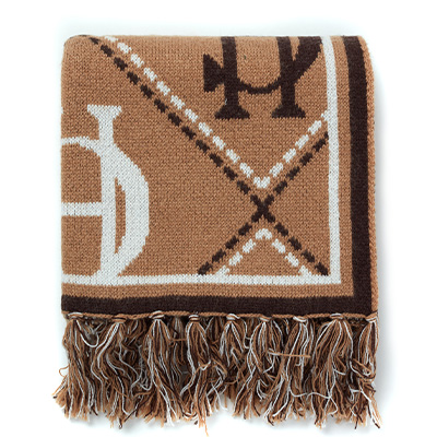 Monogram Scarf (Camel)