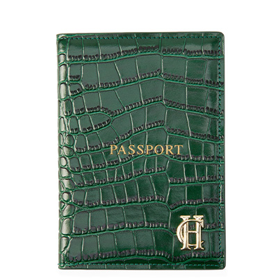 Chelsea Passport Holder (Emerald Croc)
