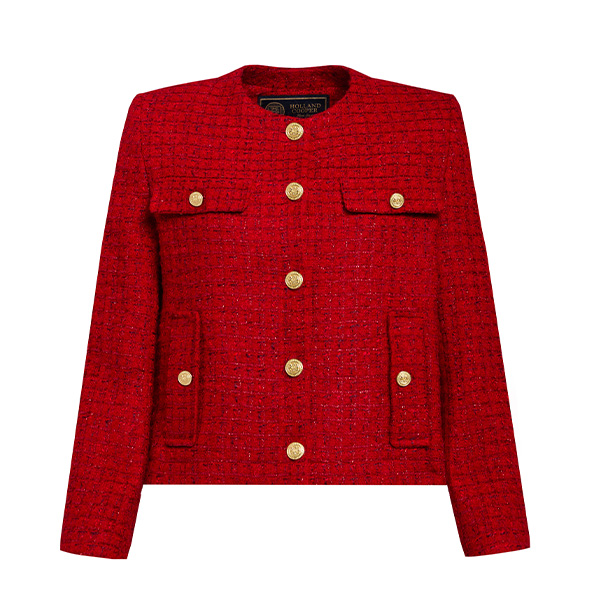 Chelsea Jacket (Red Boucle)