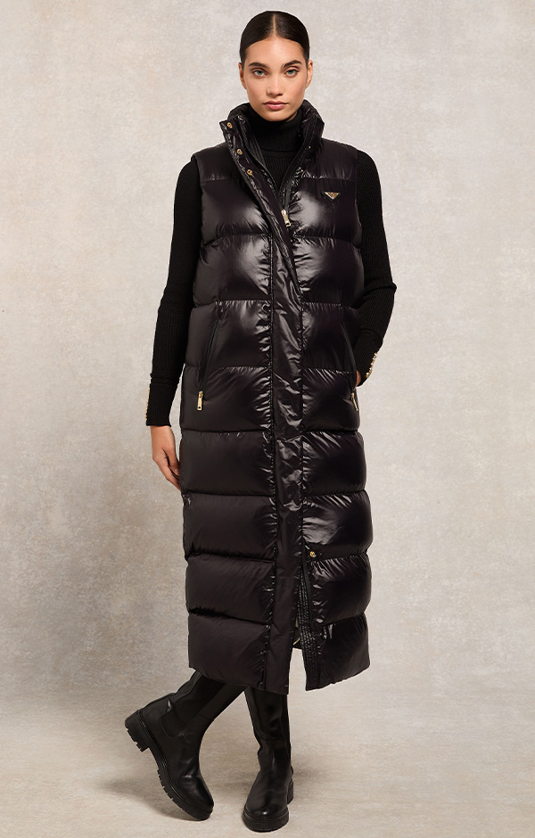 Crawford Longline Gilet (Black)