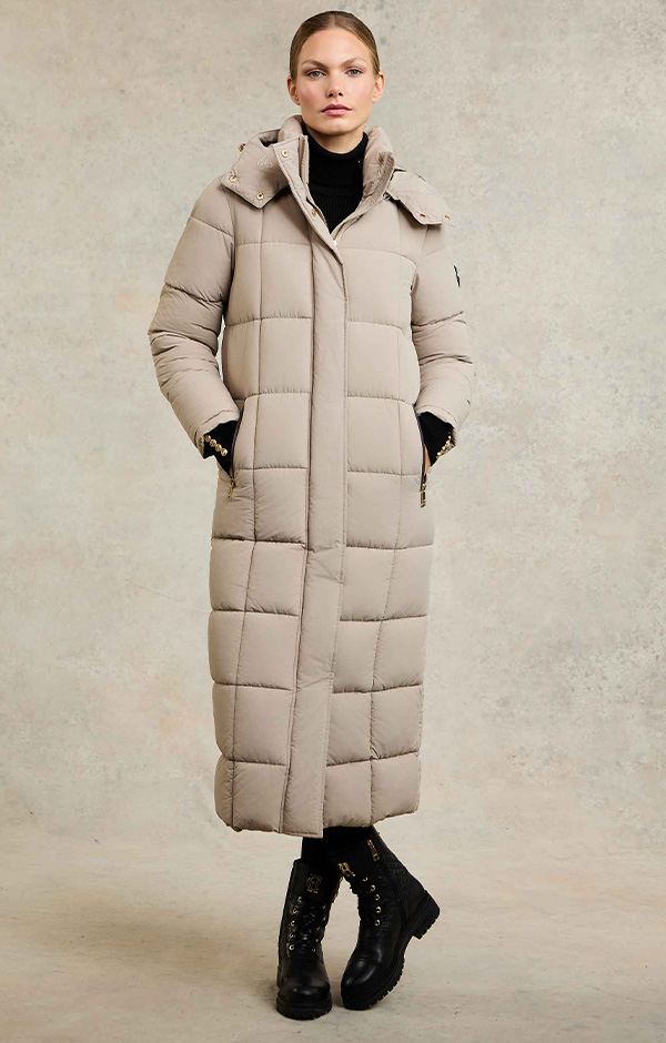 Carrington Longline Coat (Stone)