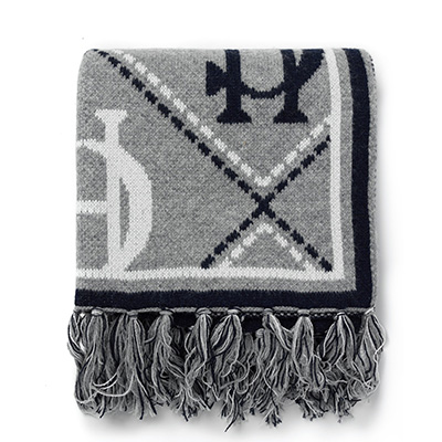 Monogram Scarf (Grey Marl)
