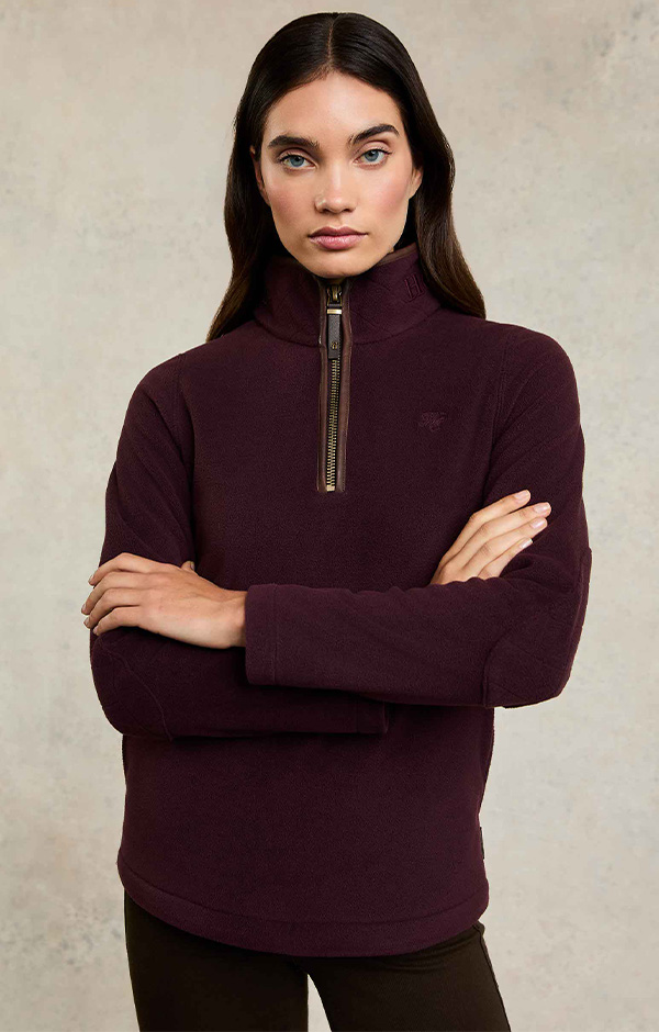 Country Fleece Half Zip (Mulberry)