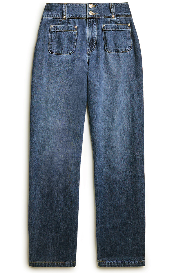 Tiffany Wide Leg Jean (Denim)