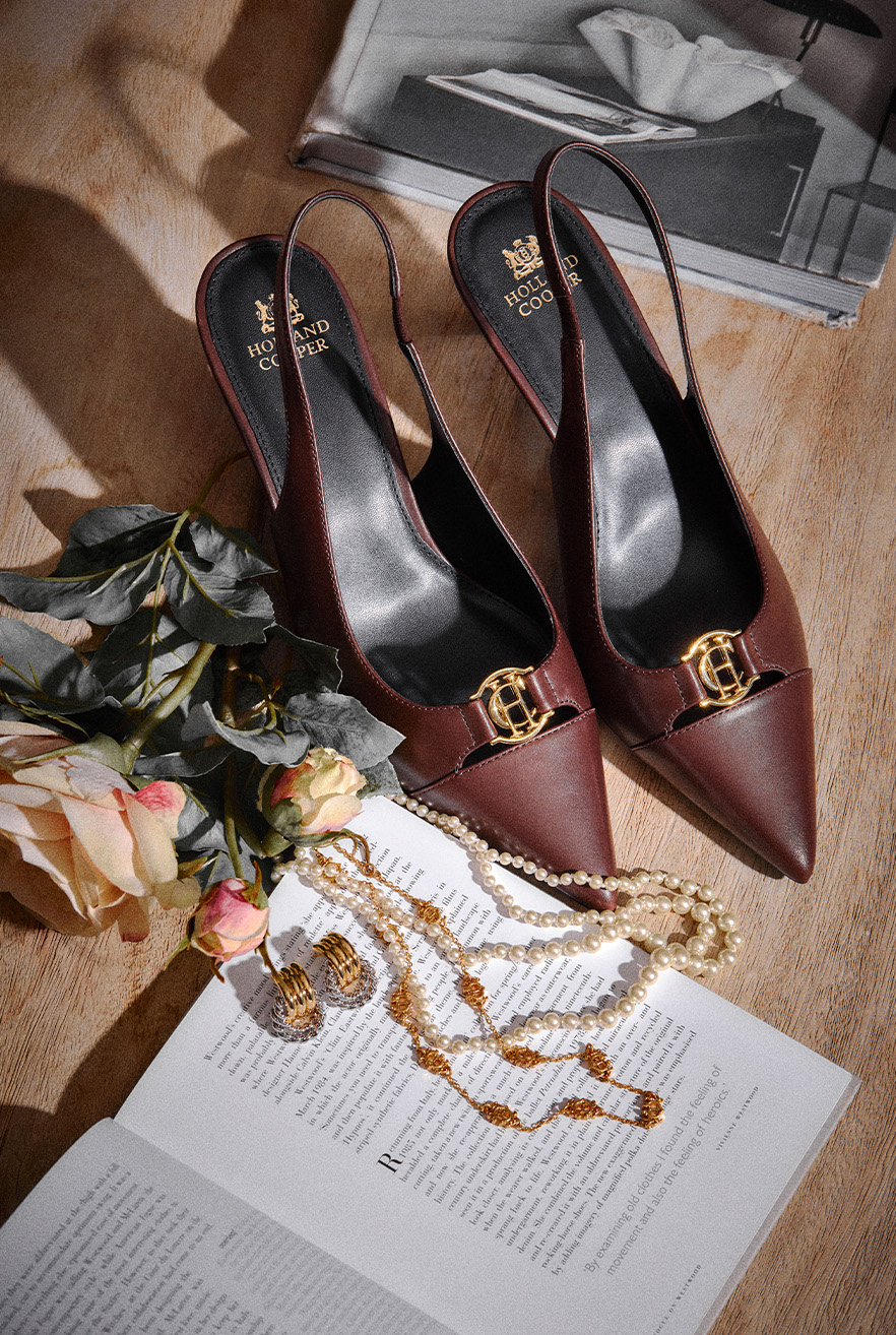 The Monroe Stiletto (Chocolate Leather)