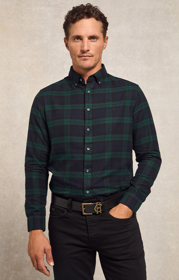 Mens Classic Button Down Shirt (Blackwatch)
