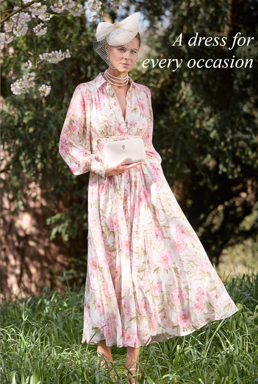 Sorrento Shirt Dress (Peony Ecru Floral)