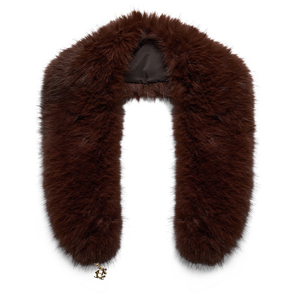 Faux Fur Shawl (Chocolate)