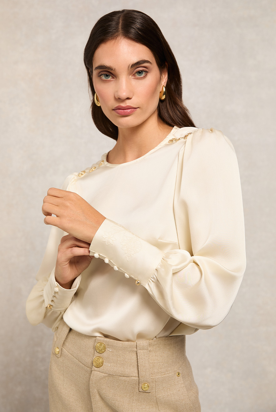 Carmen Blouse (Oyster)