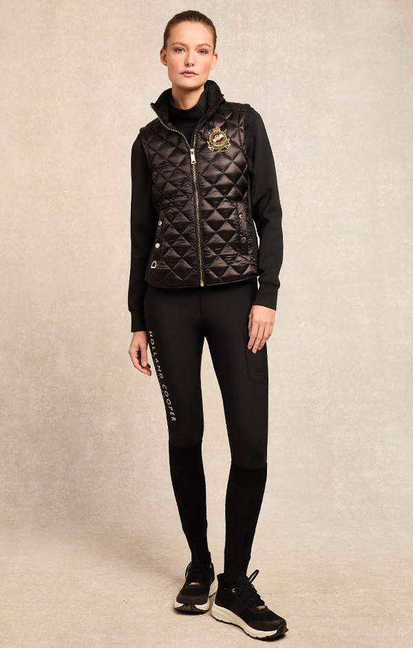 Diamond Quilt Classic Gilet (Black)