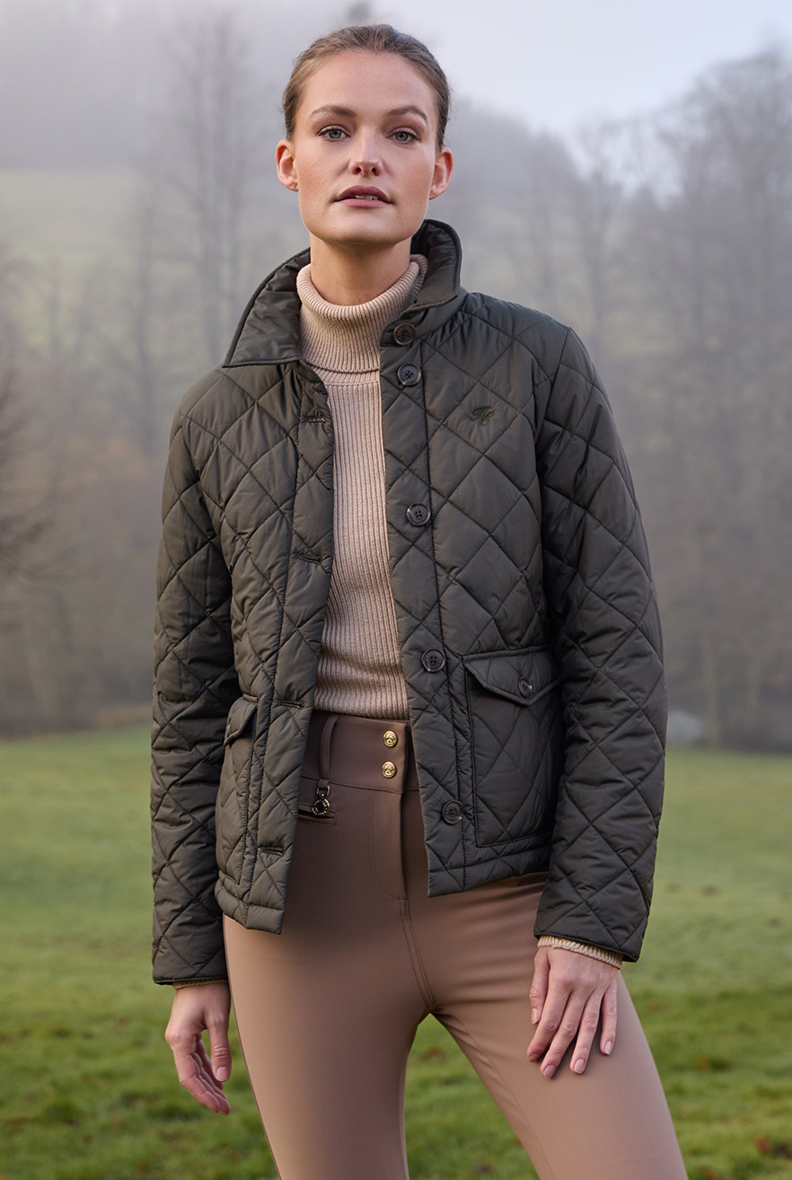 Quilted Coach Jacket (Heritage Khaki)