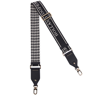 Abbot Bag Strap (Ecru Houndstooth)