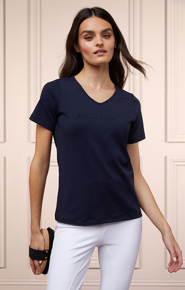 Training V-Neck Tee (Ink Navy)