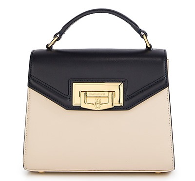 Mini Cheltenham Bag (Cream Navy)