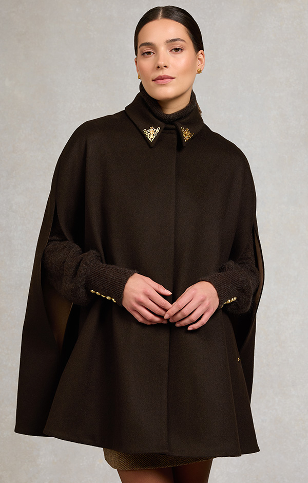 Knightsbridge Cape (Chocolate)