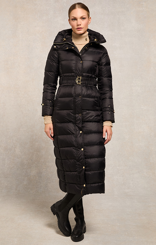 The Arosa Longline Coat (Black)