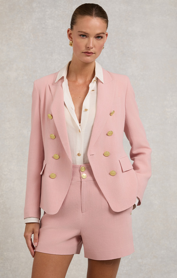Knightsbridge Blazer Linen (Pink Linen)
