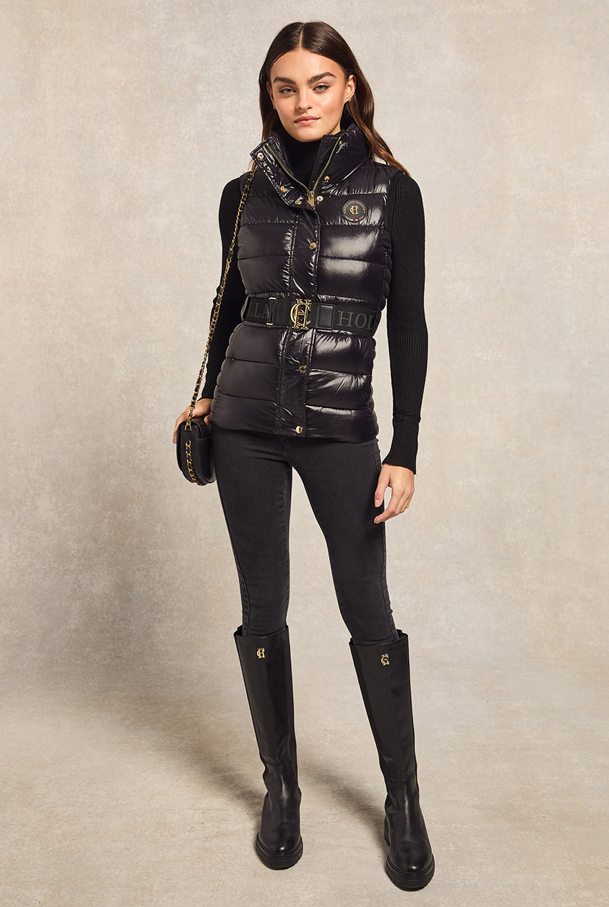 Valais Quilted Gilet (Black)
