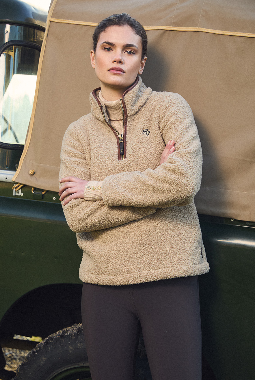 Country Fleece Jacket (Natural Borg)