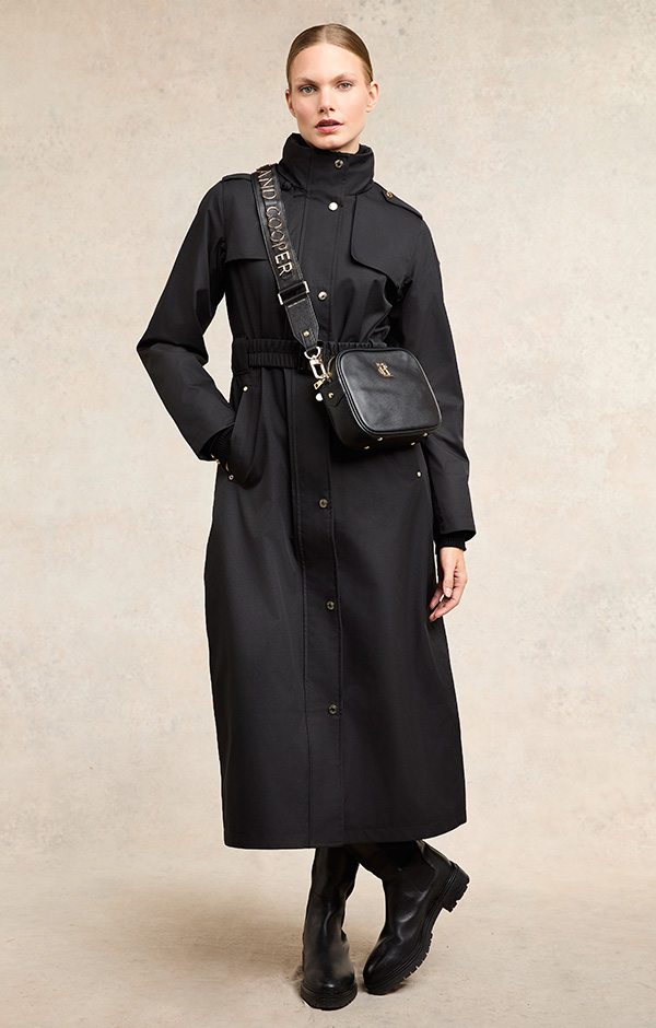 Rosedale Waterproof Longline Coat (Black)