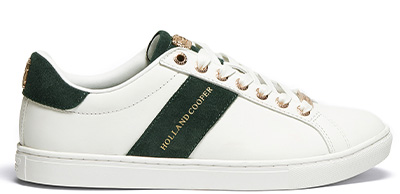 Knightsbridge Court Trainer (White Racing Green)
