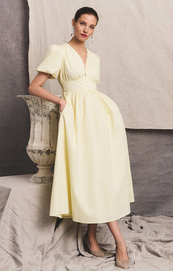 Paige Dress (Lemon)