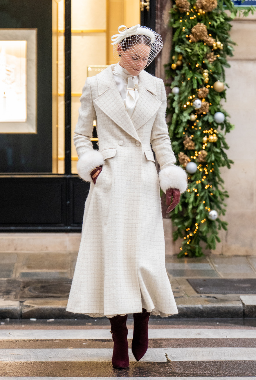Clarendon Frock Coat (Ivory Sparkle Tweed)
