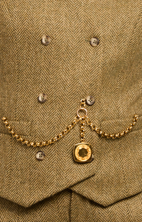 Kensington Waistcoat (Moss Herringbone)