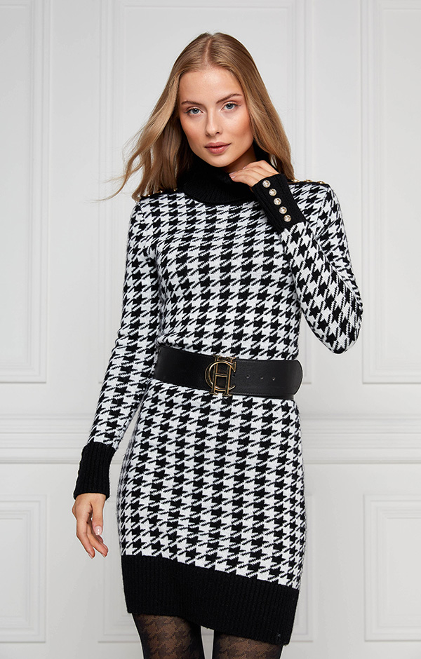 Heritage Jumper Dress (Houndstooth)