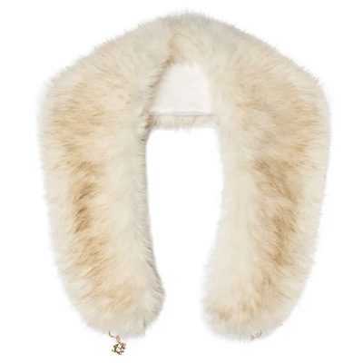 Faux Fur Shawl (Cream)