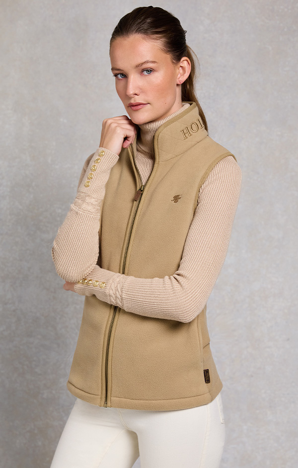 Country Fleece Gilet (Sand)