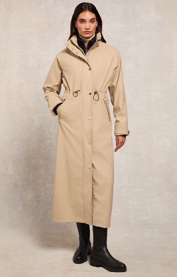Chartwell Longline Rain Parka (Stone)