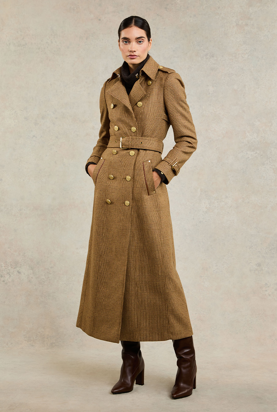 Full Length Marlborough Trench Coat (Tawny)