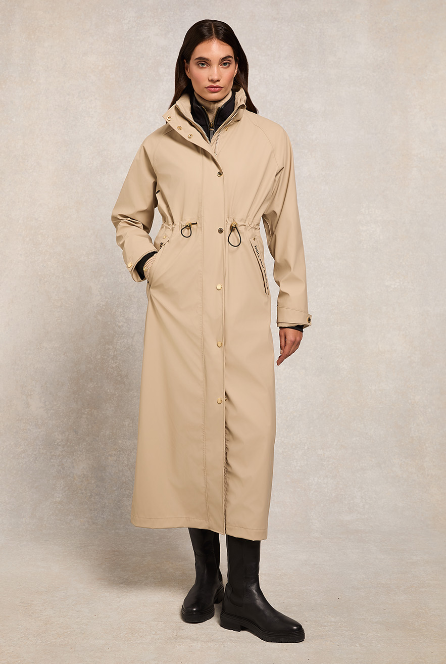 Chartwell Longline Rain Parka (Stone)