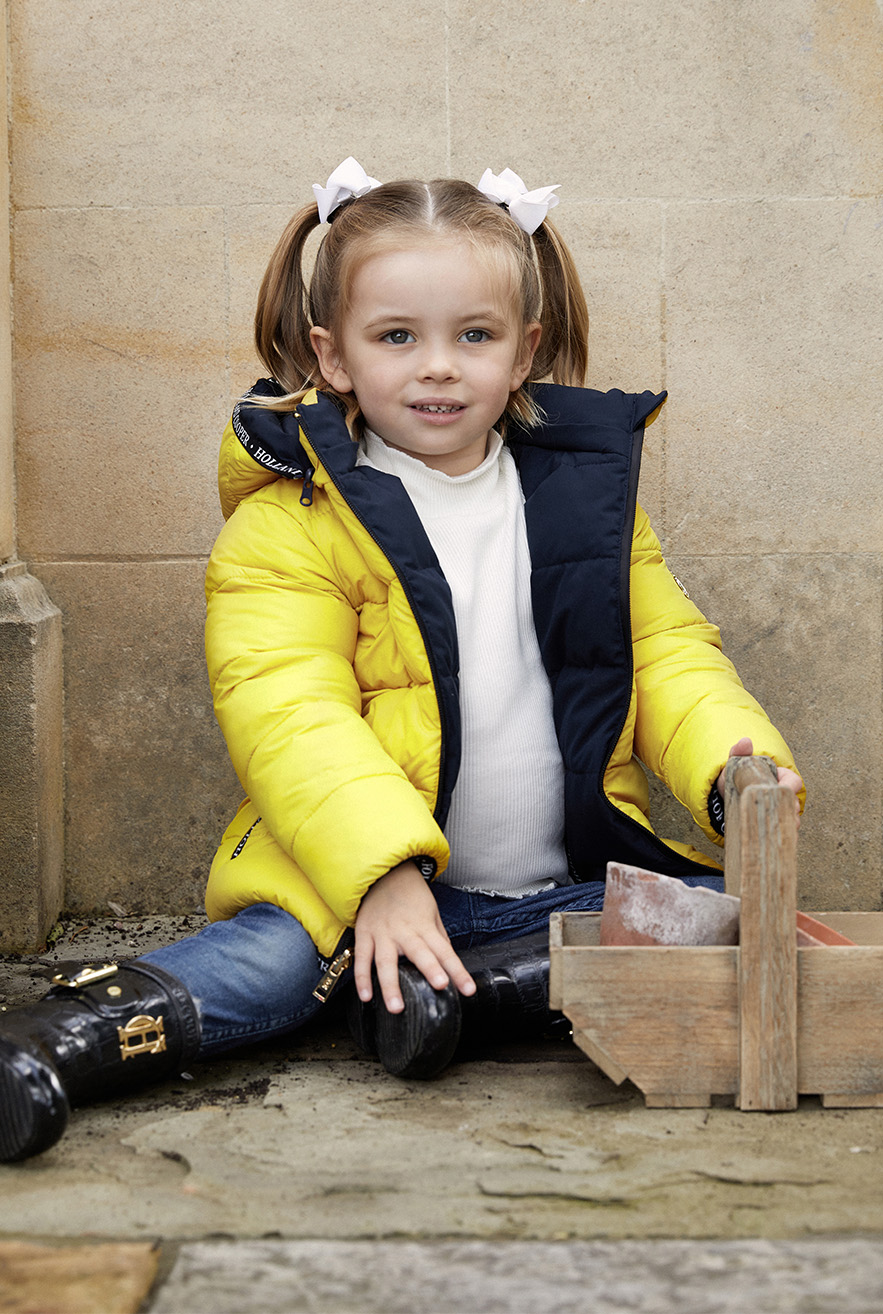 Little Reversible Puffer (Navy Quack Yellow)