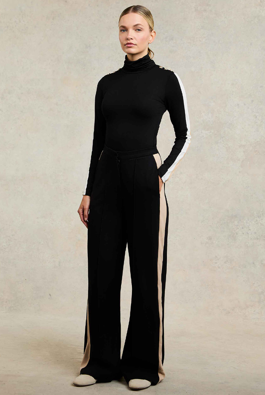 Wide Leg Pant (Black)